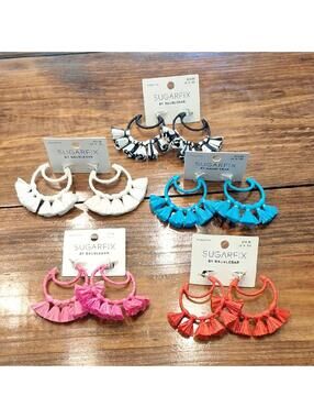 NWT Sugarfix by Baublebar Pom Tassle Earrings Lot